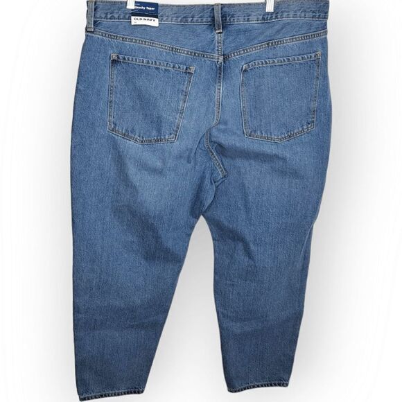 Old Navy Mid-Rise Button-Fly Slouchy Taper Non-Stretch Ankle Jeans size 18 - Picture 4 of 13